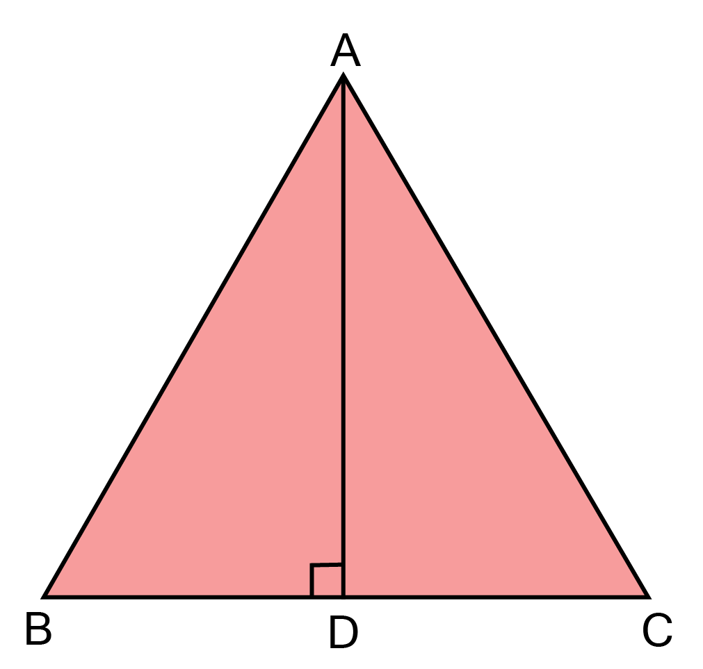 the bisector AD of $\Delta {\text{ABC}}$ is $ \bot $ to the opposite side BC at D