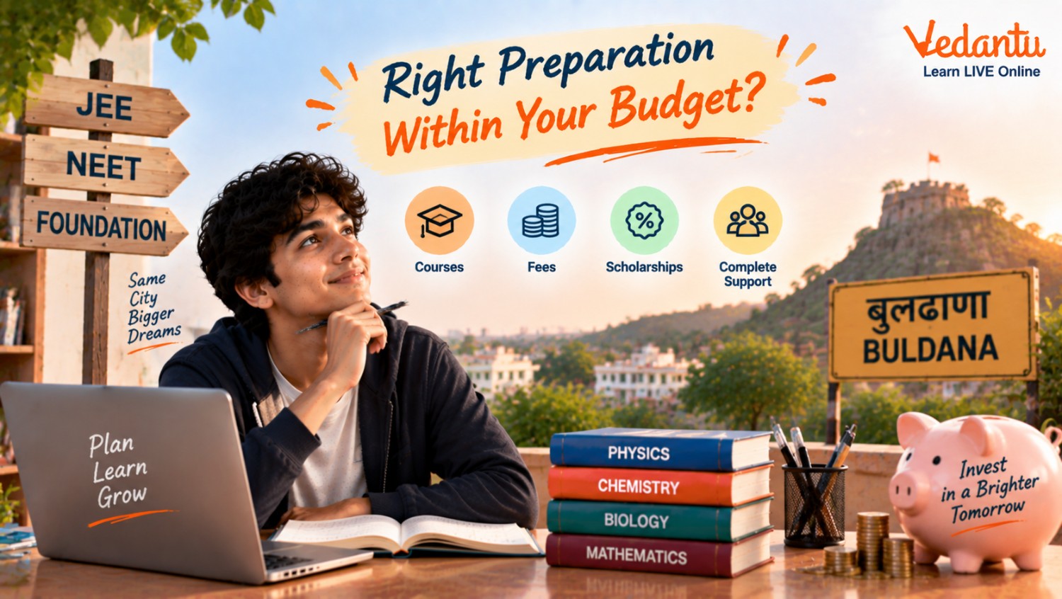 Vedantu JEE & NEET Coaching Fees in Buldana