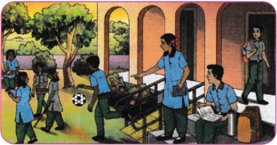 Which of the entities in the picture below consists of matter, and which of them do not