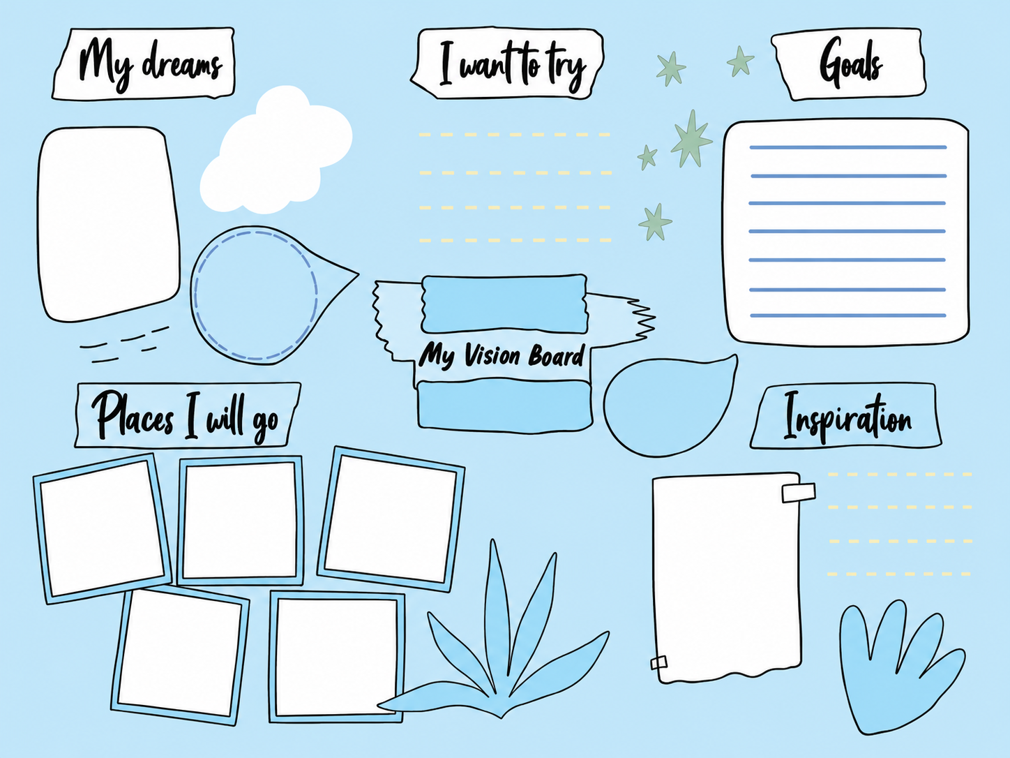 Create a Vision Board for yourself. A vision board is a visual representation of your goals, dreams, and inspirations..png