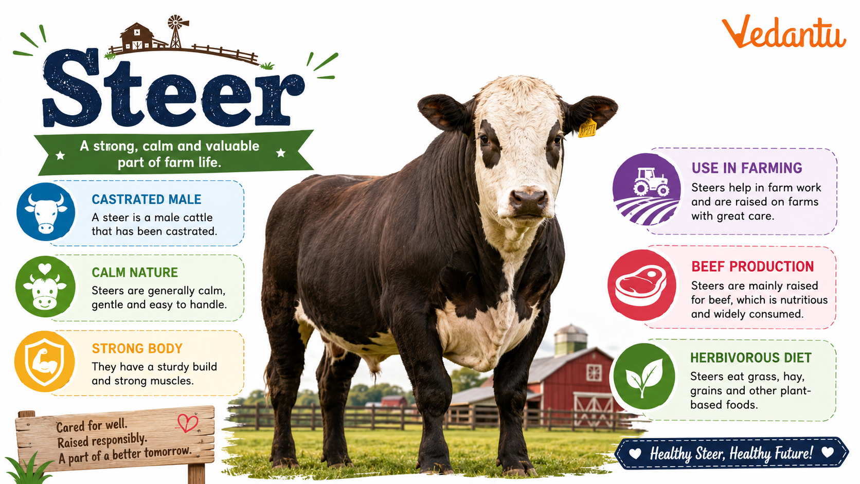 Steer farm animal