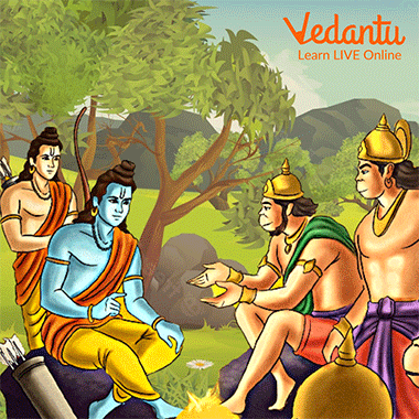 Hanuman narrates his stay in Lanka in detail to Rama