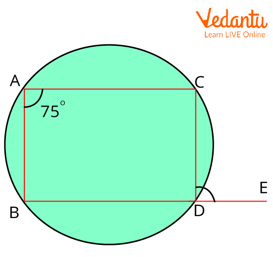 Angle A is given in ABCD is a Cyclic Quadrilateral