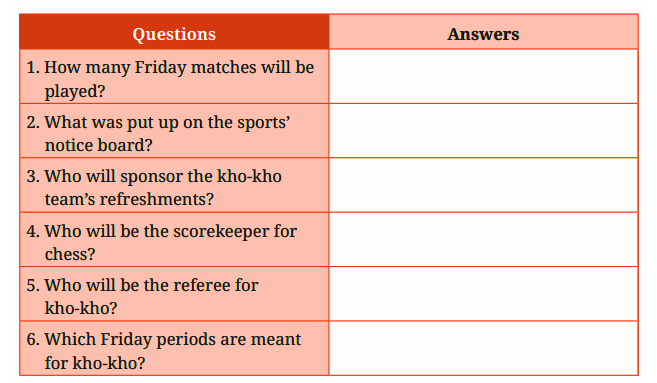 listening activity 1 question - Sports