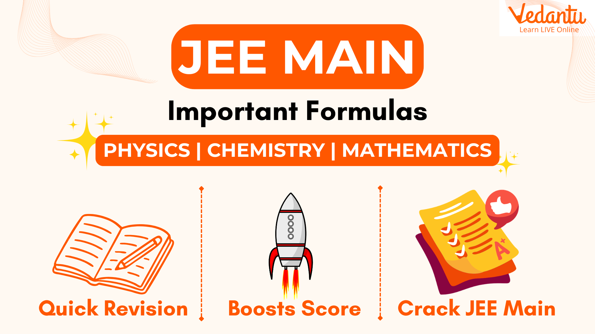 JEE Main Important Formulas - Physics, Chemistry and Mathematics