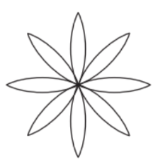 Construct the 8-petalled figure shown in Fig. 6.5.