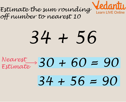 Estimate the Sum to the Nearest Tens