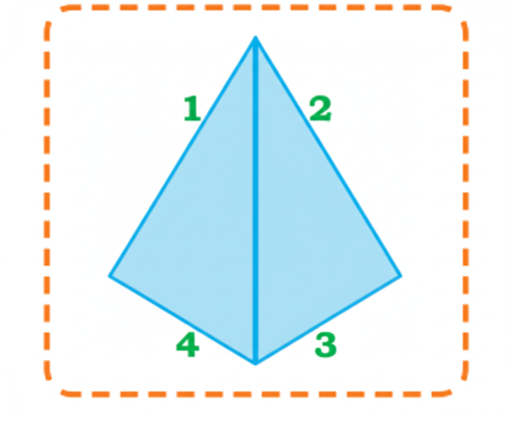 How many different 4-sided shapes (quadrilaterals) can you make