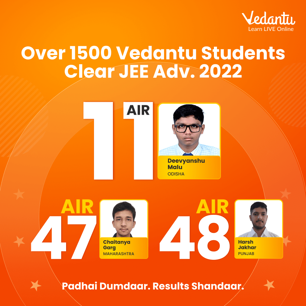 JEE Advanced 2022 Toppers of Vedantu