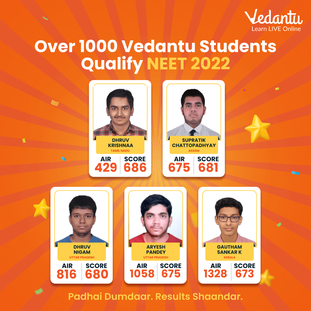 Vedantu NEET Toppers 2022