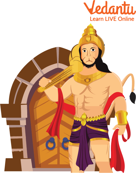 Hanuman Destroying Vatika