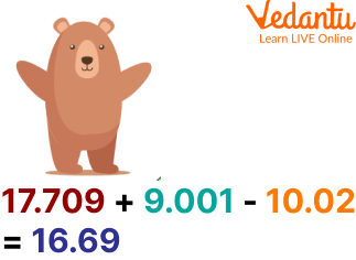 Simplification of decimal expression