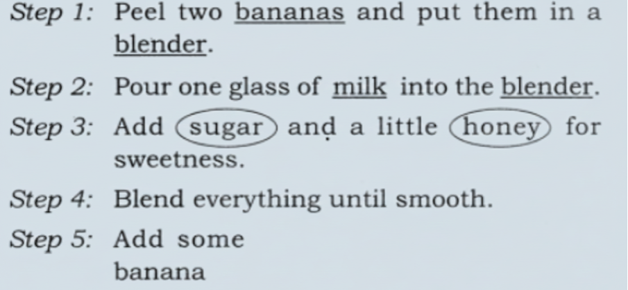Yummy banana milkshake