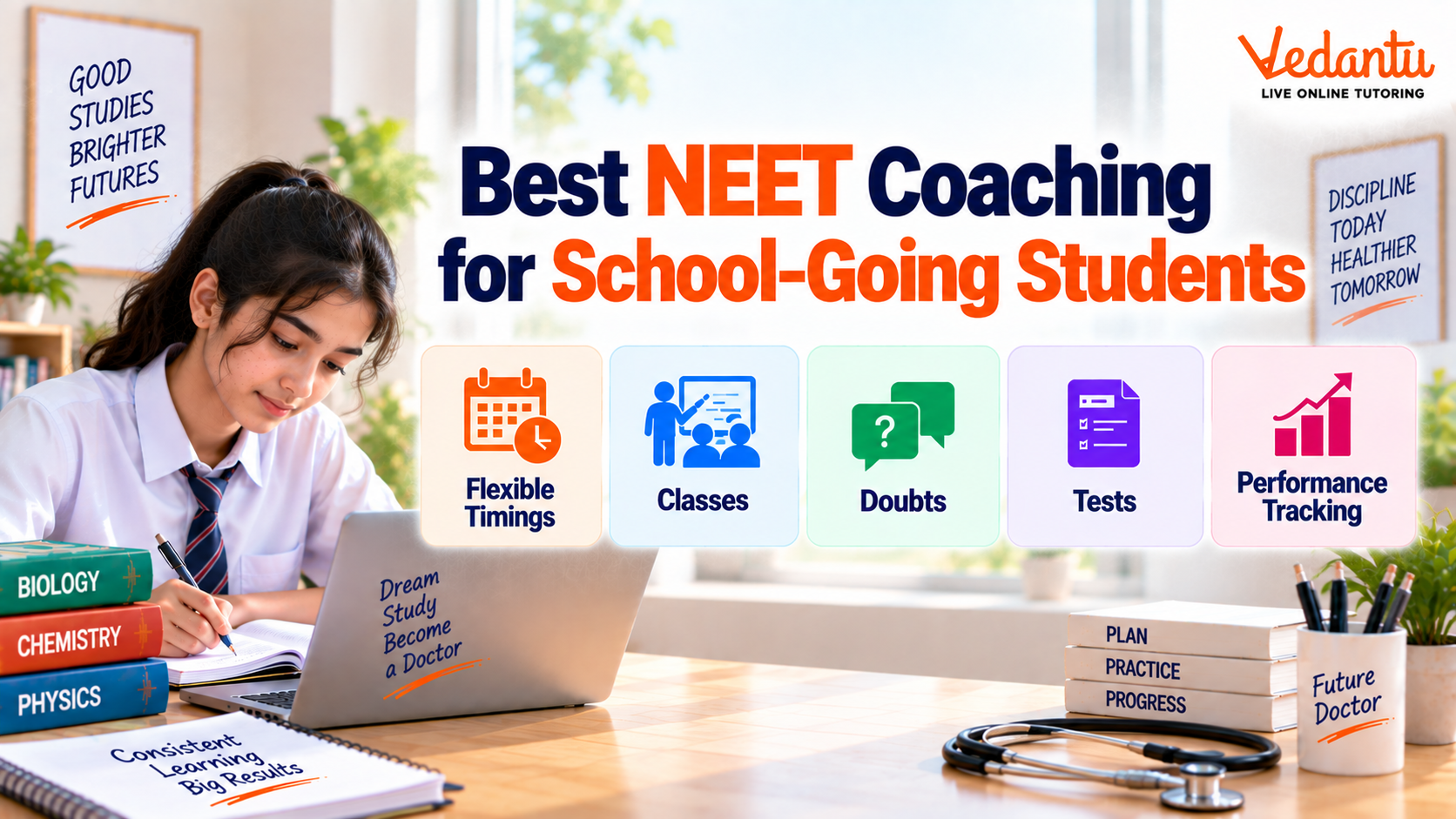 Best NEET Coaching for School-Going Students with Flexible Classes & Tests