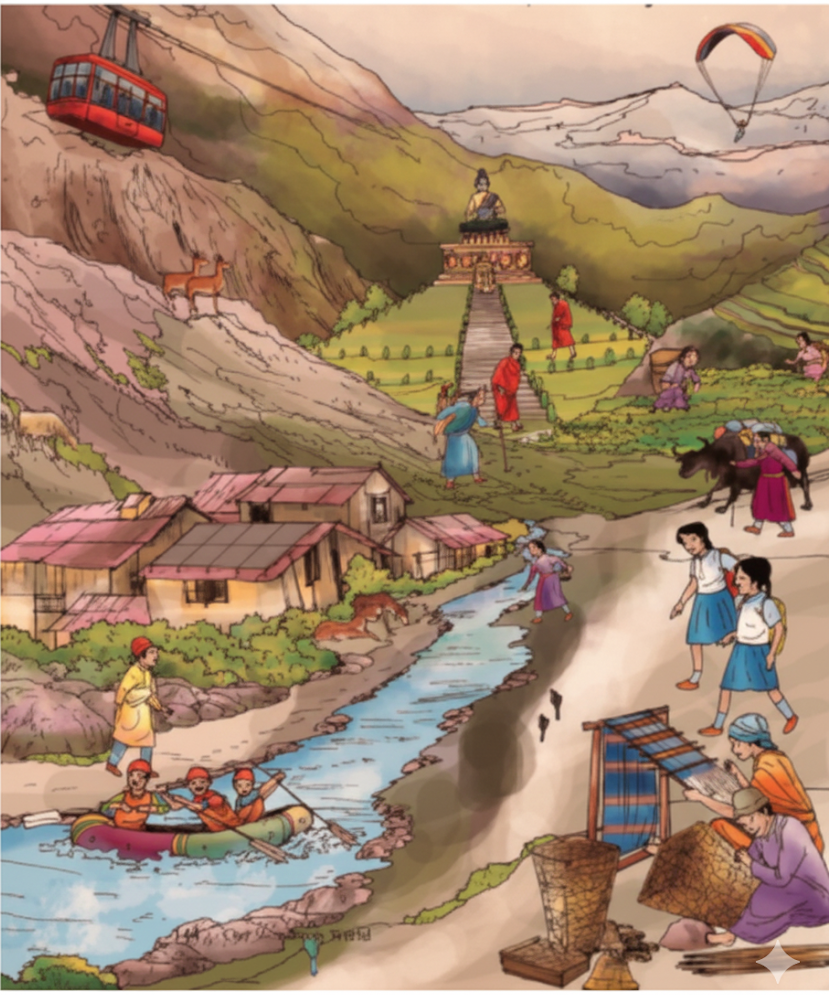 In The Mountains, With Nayan