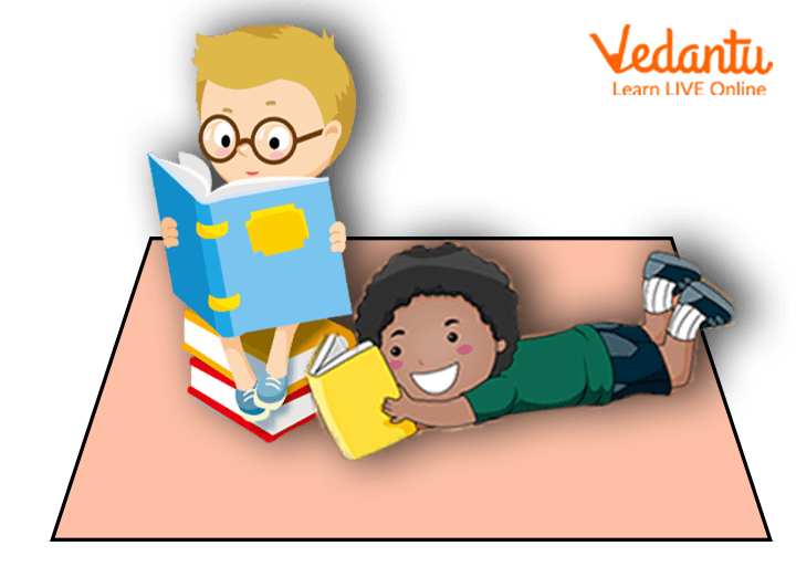 Kids reading book