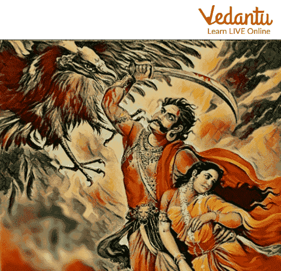 Jatayu tried to save Sita