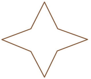 A star shape