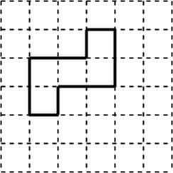 Step pattern made from combination of squares