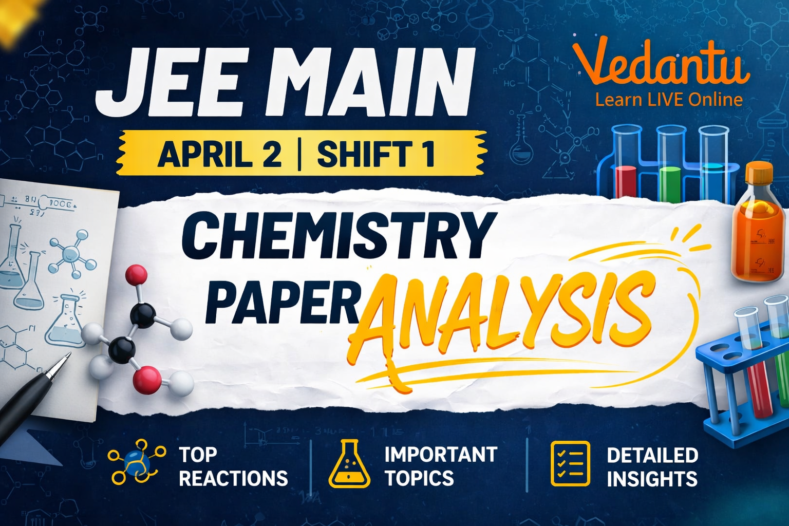 JEE Main 2nd April Shift 1 Chemistry paper analysis