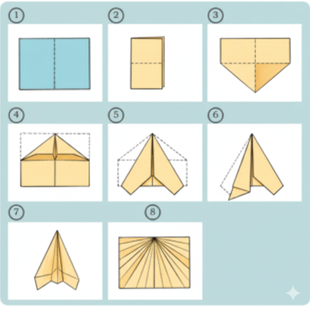 Making a paper airplane