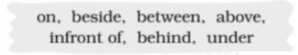 Fill in the blanks with suitable prepositions from the box.