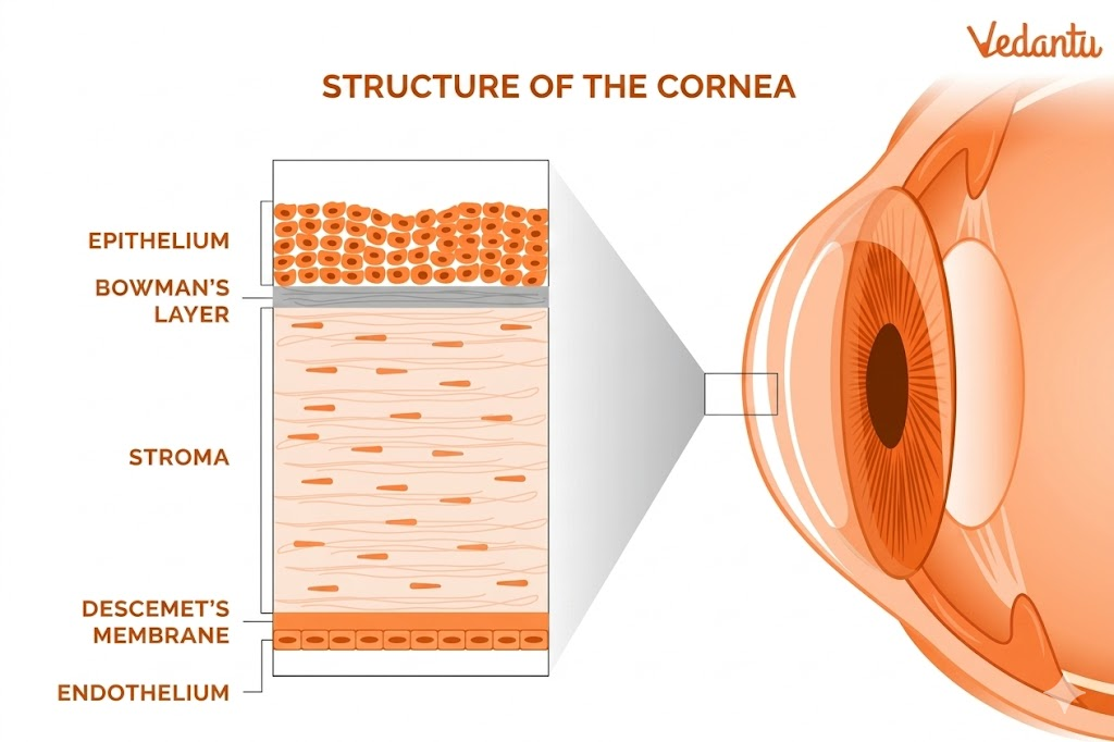 6 layers of cornea