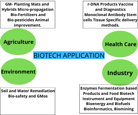 Different Applications of Biotechnology