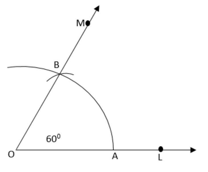 $\angle MOL$ is the angle of ${60^ \circ }$