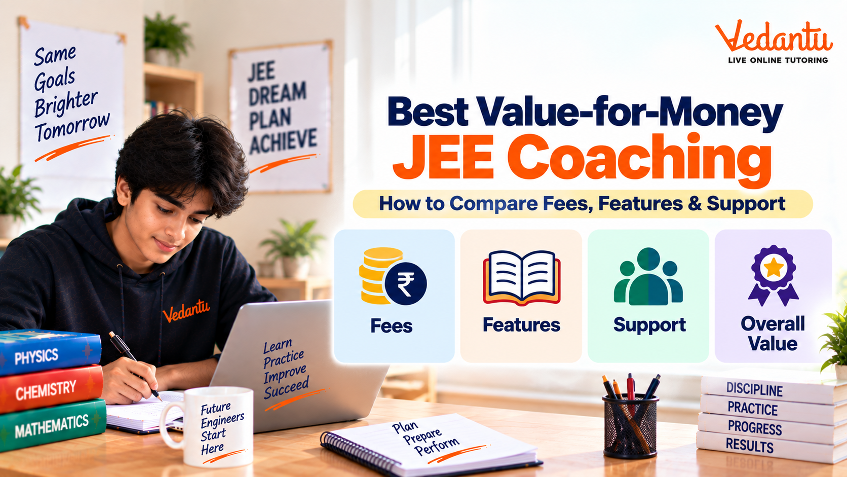 Comparing JEE coaching fees, features and student support