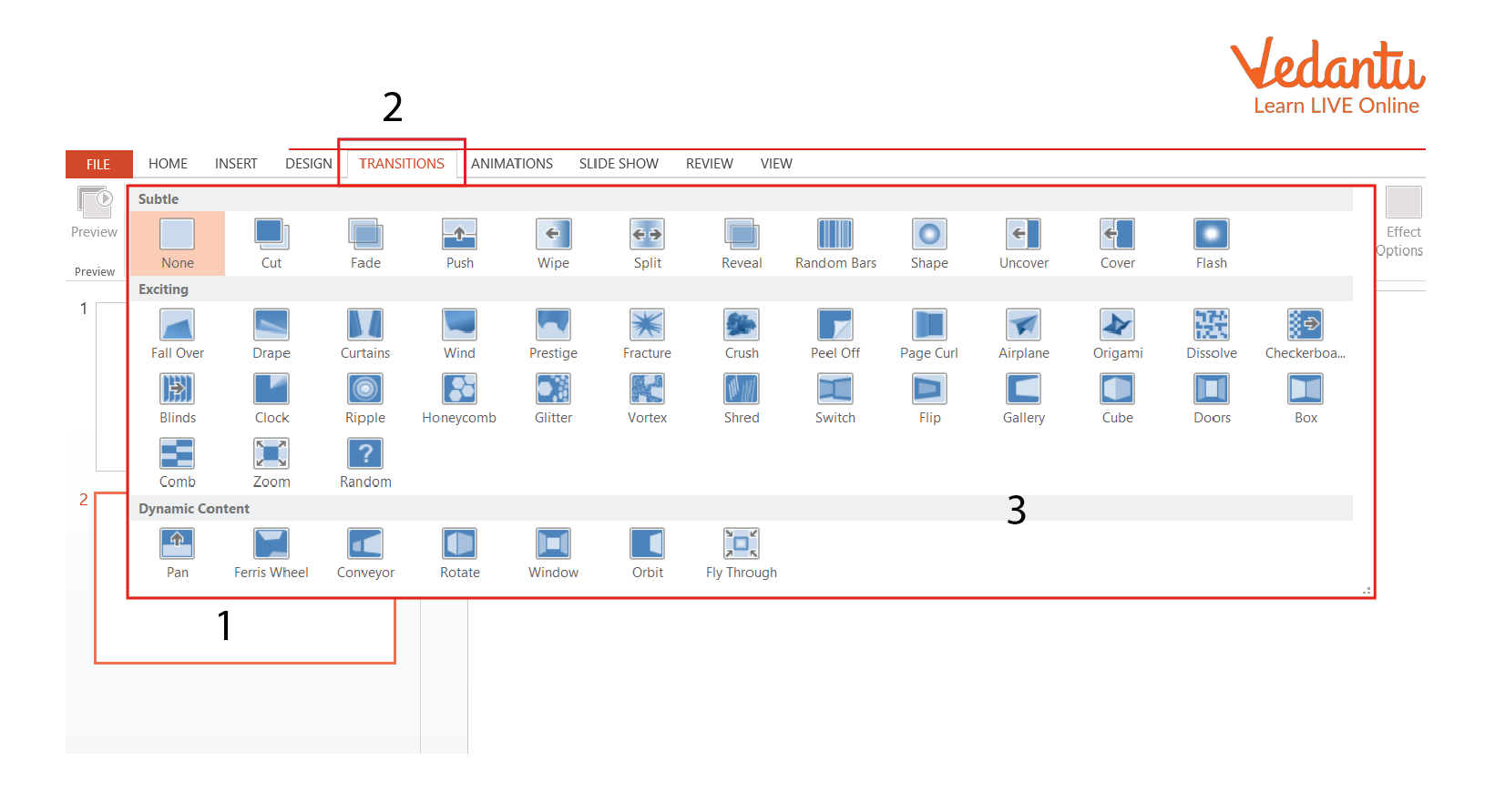 PowerPoint transition
