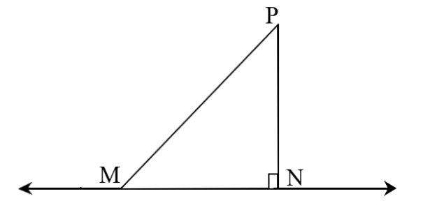 Line segments from a given particular point