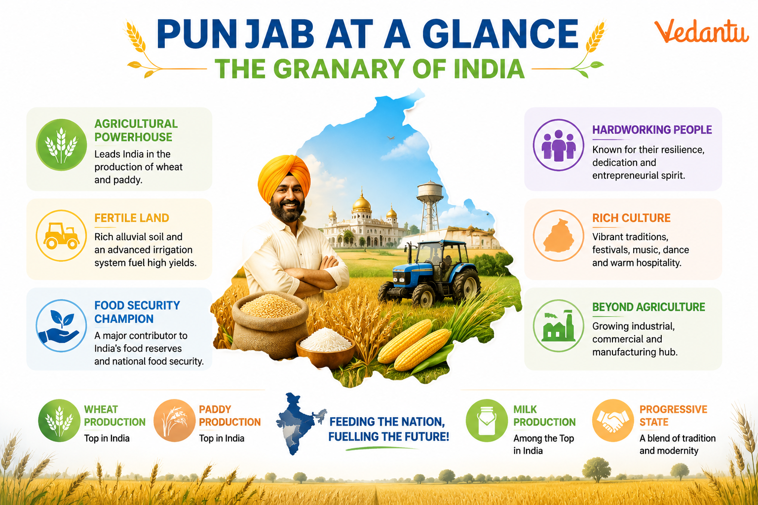 Punjab at a Glance - The Granary of India