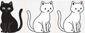 picture shows 1/3 of the cats are shaded