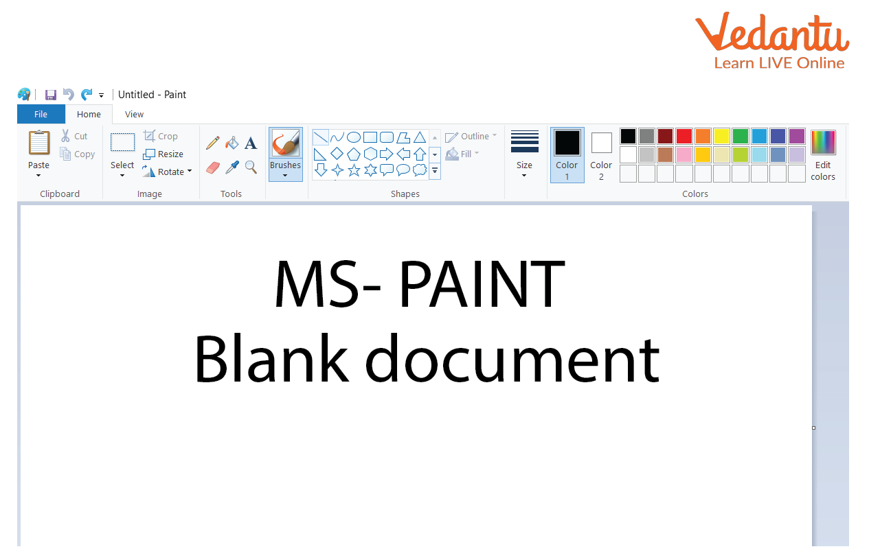 MS Paint window