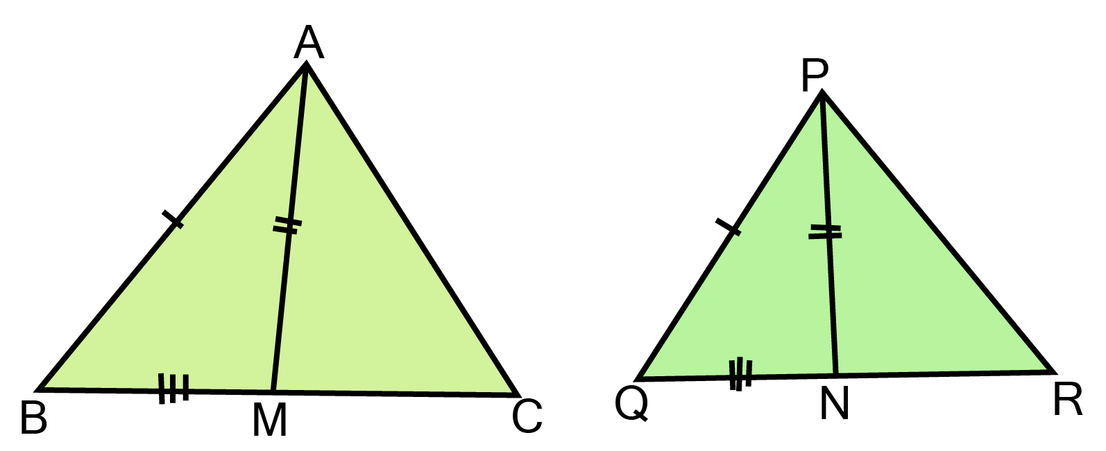 $\vartriangle {\text{ABC and }}\vartriangle {\text{DBC}}$ are two isosceles triangles on the same base BC and vertices A and D are on the same side of BC