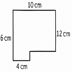 1. Calculate the area and perimeter of the shape