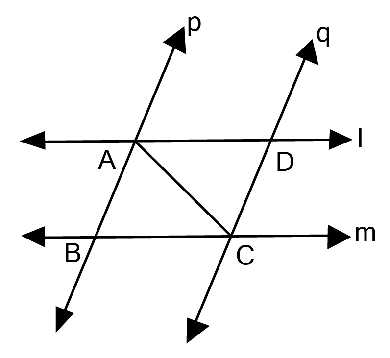 DA and CB are equal perpendiculars to a line segment