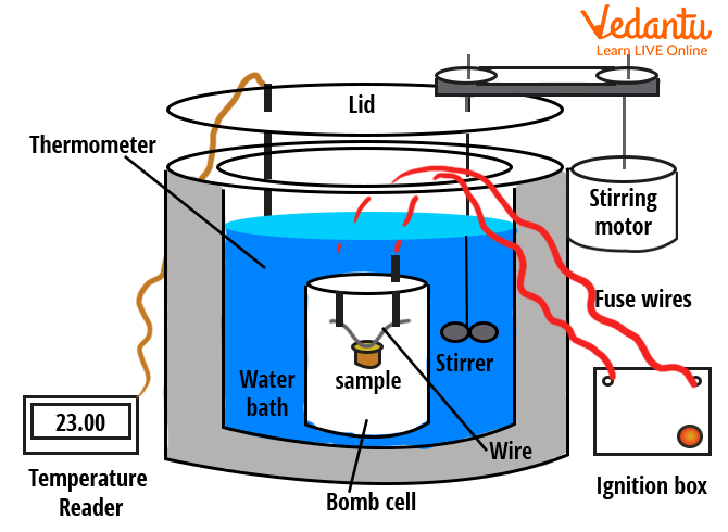 A schematic view of the calorimeter