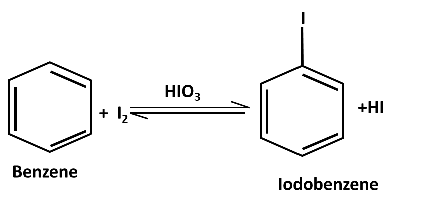 Benzene to Iodobenzene