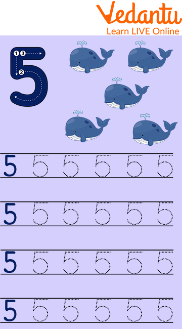 Trace the Number 5