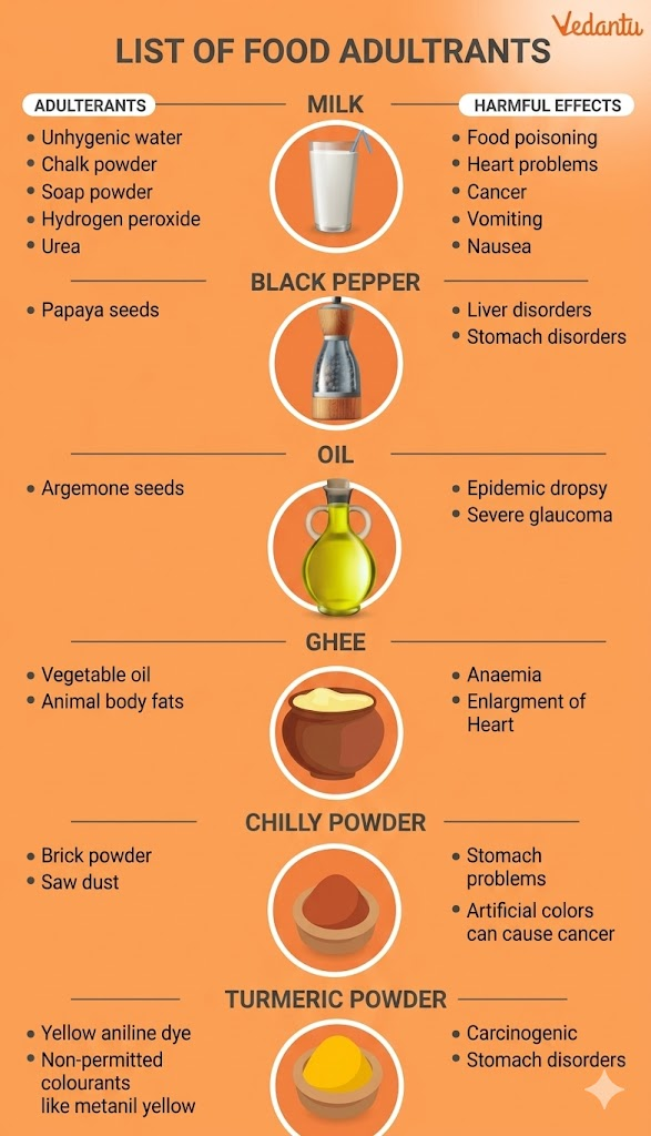 adulteration of food examples