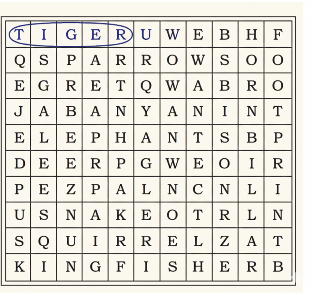 Solve the puzzle Find the treasures of the forest