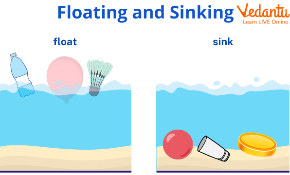 Different objects floating and sinking.