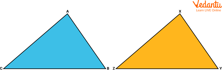 Triangle ABC = Triangle XYZ