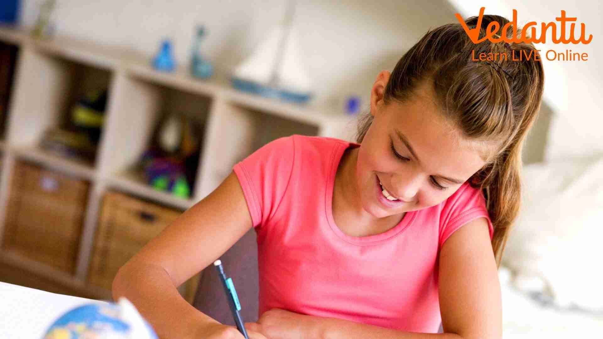 A Girl Studying