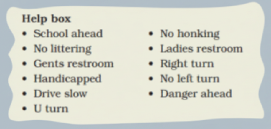 Identify the following symbols and write their meanings.