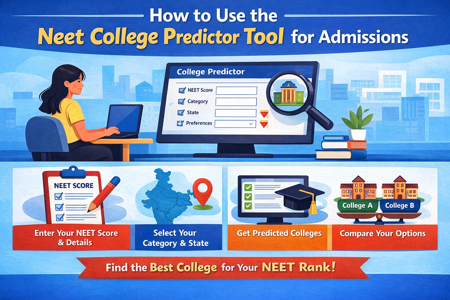 How to Use the Neet College Predictor Tool for Admissions