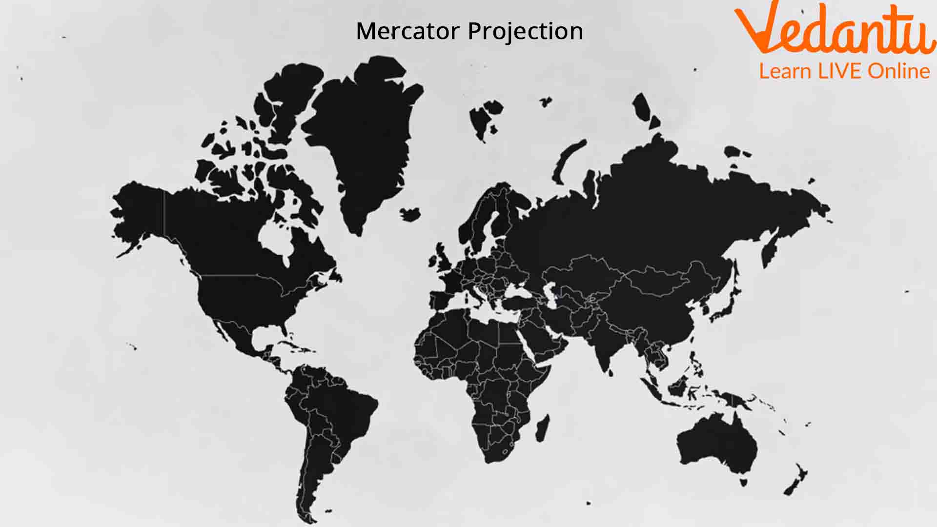 Mercator Projection of the World