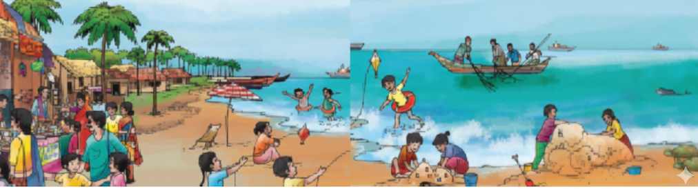 Look at the picture given below and write your observations.